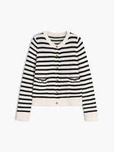 Old Money Stripe Aesthetics Cardigan